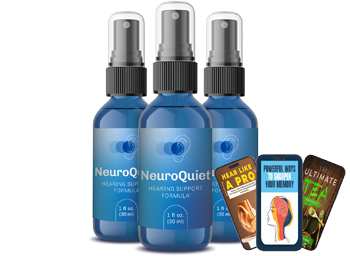 NeuroQuiet hearing support formula bottles
